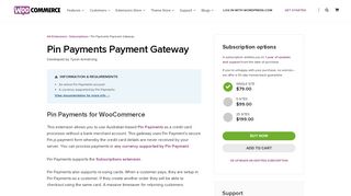 Pin Payments Payment Gateway - WooCommerce