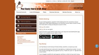 Mobile Banking - Pinal County Federal Credit Union