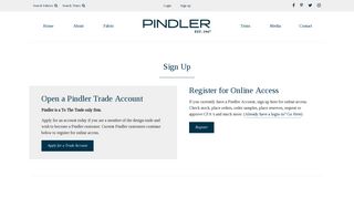 Trade Site Sign Up | Become a Pindler Customer | Pindler