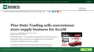 Pine State Trading sells convenience store supply business for $112M ...