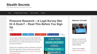 Pinecone Research - A Legit Survey Site Or A Scam? - Read This ...
