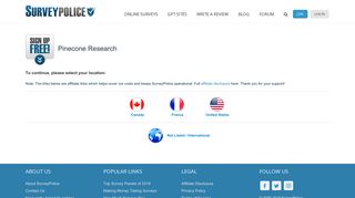 Sign up free at Pinecone Research - SurveyPolice
