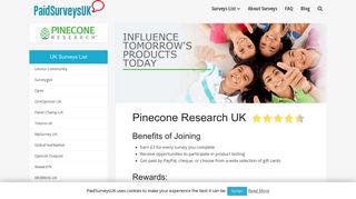 Pinecone Research UK – Paid UK Surveys