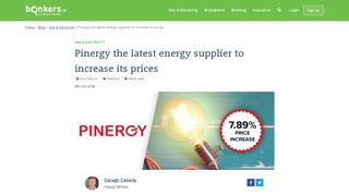 Pinergy the latest energy supplier to increase its prices | bonkers.ie