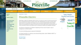 Pineville Electric - Town of Pineville > Departments > Electric