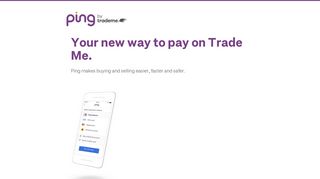 Ping | Your new way to pay on Trade Me.