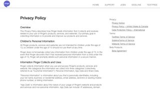 Privacy Policy - Pinger