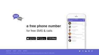 Text and Call for Free | Textfree - Pinger