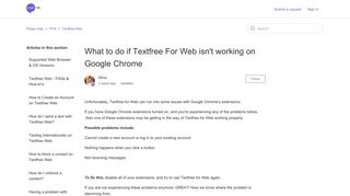 What to do if Textfree For Web isn't working on Google ... - Pinger help