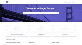 Pinger help - Zendesk