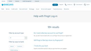 Help with Pingit Log-in - Barclays