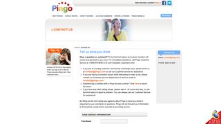 Contact Pingo Customer Service