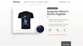 Design the Official T-Shirt for PingSkills | T-shirt contest - 99Designs