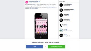 Play PINK-O! Download or update the PINK... - Victoria's ... - Facebook