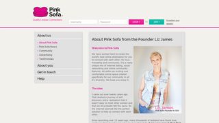 About us - PinkSofa.com - Best Lesbian Dating and Friends Community