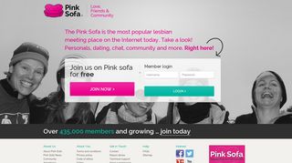 Pink Sofa | Love Friends & Community