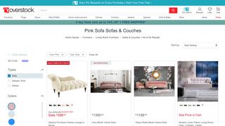 Buy Pink, Sofa Online at Overstock.com | Our Best Living Room ...