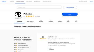 Pinkerton Careers and Employment | Indeed.com