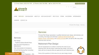 Retirement Plan Services | Pinnacle Plan Design