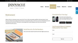 Retirement | Pinnacle Asset Management, Inc.