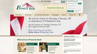 Pinnacle Bank - Locally Owned, Community Bank Since 1934