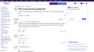 Polk county pinnacle gradebook? | Yahoo Answers