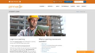 Student Login | Pinnacle Safety and Training