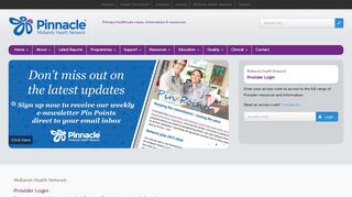 Login - Midlands Health Networks Provider Portal - Pinnacle