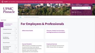 For Employees & Professionals | UPMC Pinnacle