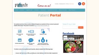 Secure Online Patient Portal | Pinnacle Medical Group