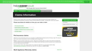 Claims Information | helpucover