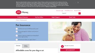 Pet Insurance - Cover for your Pets | Post Office Money