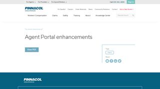 Agent Portal enhancements | Pinnacol Assurance