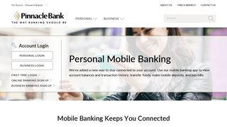 Mobile Banking | Pinnacle Bank