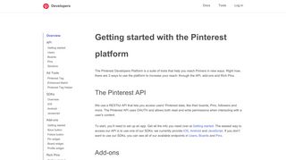 Pinterest API - Pinterest Developers