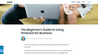 The Beginner's Guide to Using Pinterest for Business - Later Blog
