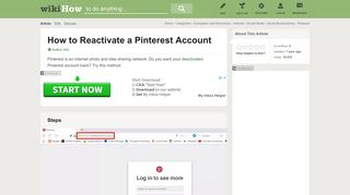 How to Reactivate a Pinterest Account: 4 Steps (with Pictures)