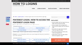 Pinterest Login | How to Access the Pinterest Login Page