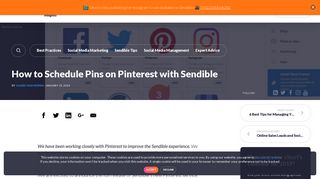 How to Schedule Pins on Pinterest with Sendible