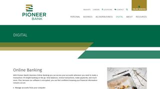 Online Banking | Pioneer Bank | Mankato, MN - St. James, MN ...