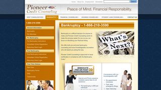 Bankruptcy Counseling and Pre Filing Credit Counseling | Pioneer ...