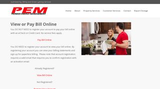 View or Pay Bill Online - Pioneer Energy Management | Electric And ...