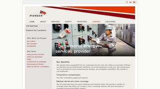 Our Benefits - Pioneer Energy Services
