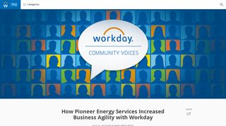 How Pioneer Energy Services Increased ... - Blog Workday Blogs