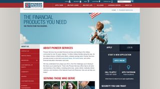 About Pioneer Services - Serving Military Financial Needs for 25 Years