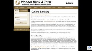 Online Banking | Pioneer Bank & Trust
