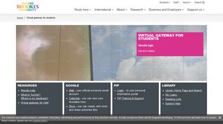 Virtual gateway for students - Oxford Brookes University