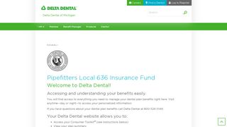 Delta Dental Michigan - Pipefitters Local 636 Insurance Fund