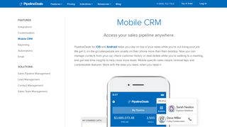 Mobile Sales CRM (Customer Relationship ... - PipelineDeals