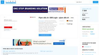 Visit Piper.sbb.ch - SBB Login - piper.sbb.ch. - Website analytics by ...